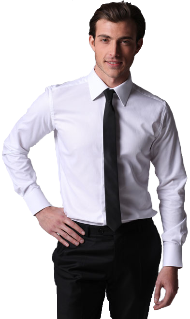 Man wearing a corporate attire in a date