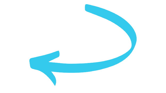An arrow down pointing round
